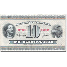 Banknote, Denmark, 10 Kroner, 1952-1963, 1970-1971, KM:44aa, VF(20-25)
