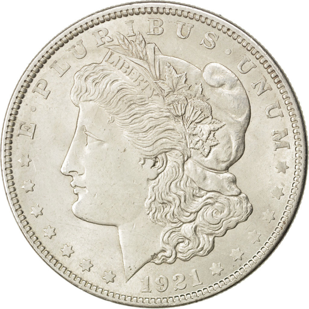 UNITED STATES, Morgan Dollar, Dollar, 1921, U.S. Mint, KM #110, AU(55-58),...