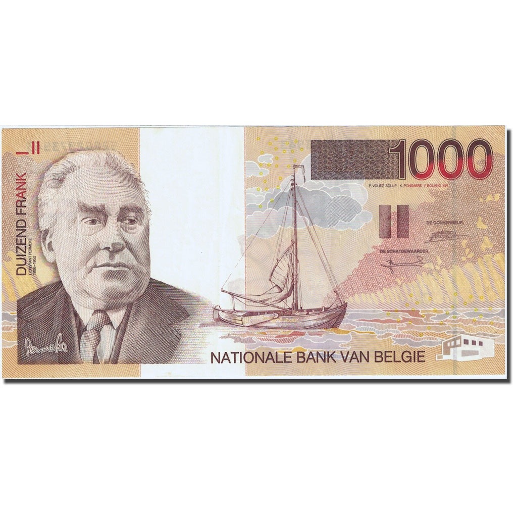 Banknote, Belgium, 1000 Francs, 1994-1997, Undated (1997), KM:150, AU(55-58)