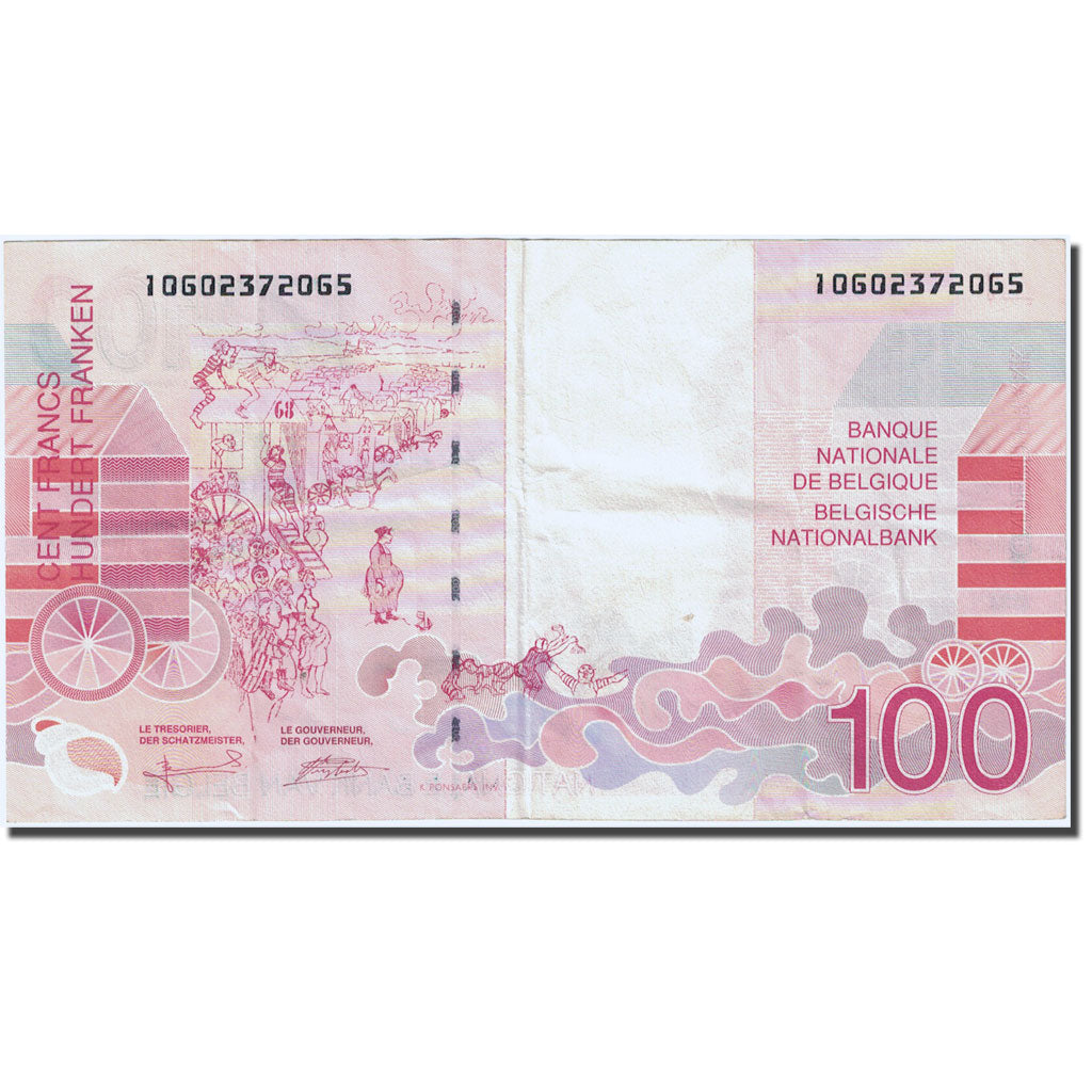 Banknote, Belgium, 100 Francs, 1994-1997, Undated (1995-2001), KM:147, AU(50-53)