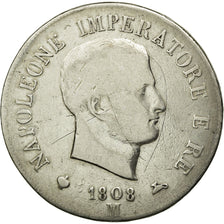 Moneda, Estados italianos, KINGDOM OF NAPOLEON, Napoleon I, 5 Lire, 1808, Milan