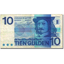 Banknote, Netherlands, 10 Gulden, 1966-1972, 1968-04-25, KM:91b, VF(20-25)