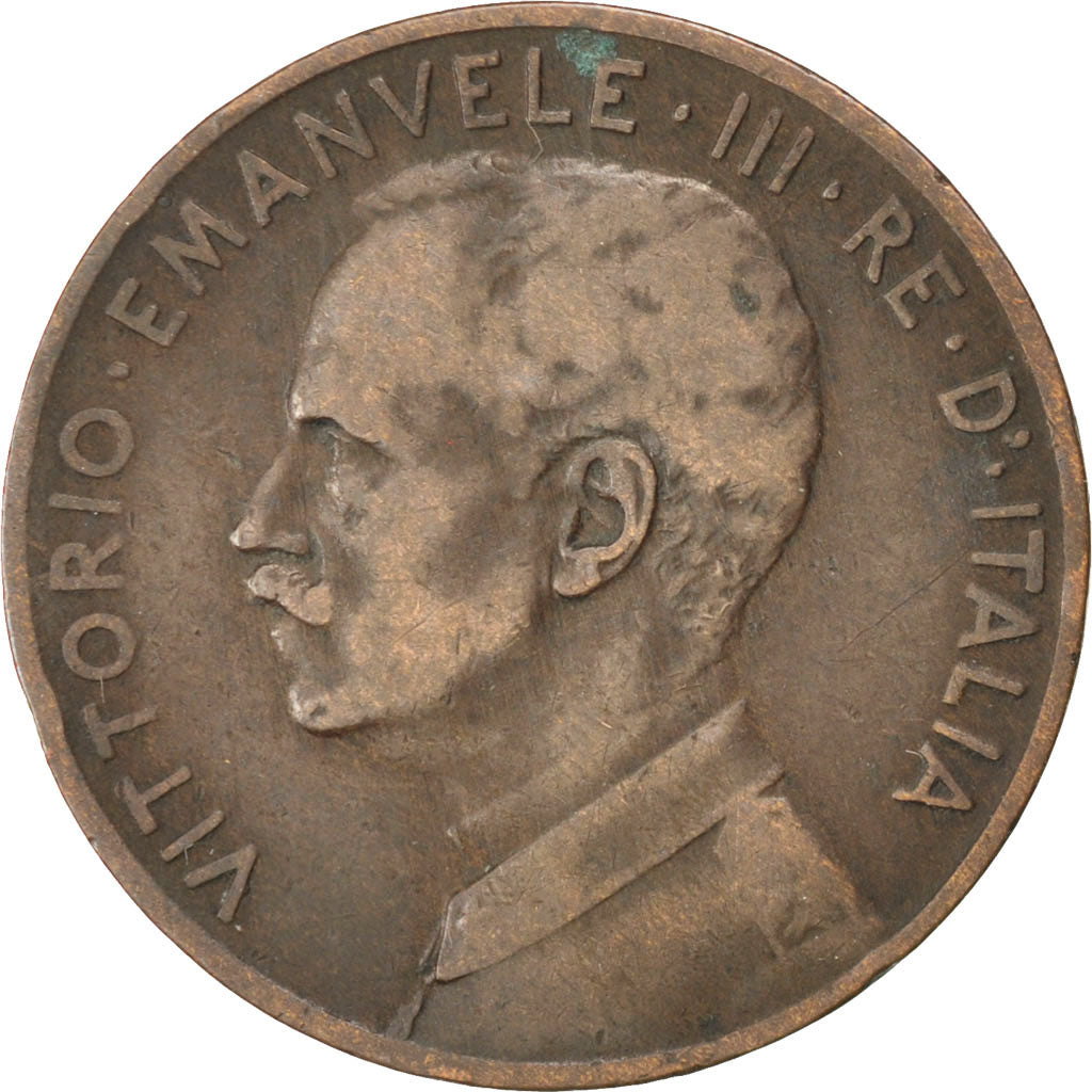 Italy, 5 Centesimi, 1912, Roma, KM #42, VF(20-25), Copper, 25, 4.89