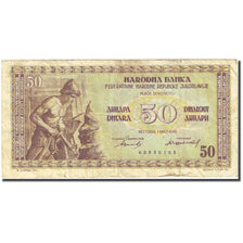 Billet, Yougoslavie, 50 Dinara, 1946, 1946-05-01, KM:64a, TB