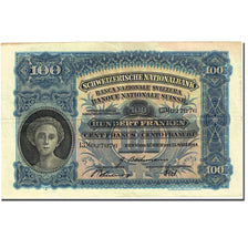Geldschein, Schweiz, 100 Franken, 1921-1928, 1944-03-23, KM:35r, SS