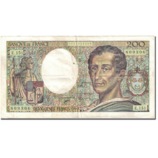 France, 200 Francs, 200 F 1981-1994 ''Montesquieu'', 1968-1981, 1992, TB KM:155e