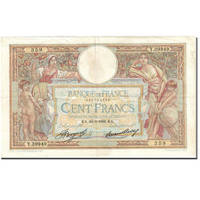 France, 100 Francs 1908-1939 ''Luc Olivier Merson'' 1923-1927, EF (40-45) KM:78c