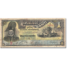 Banknote, Haiti, 1 Gourde, 1892, 1892-09-29, KM:101a, VF(20-25)