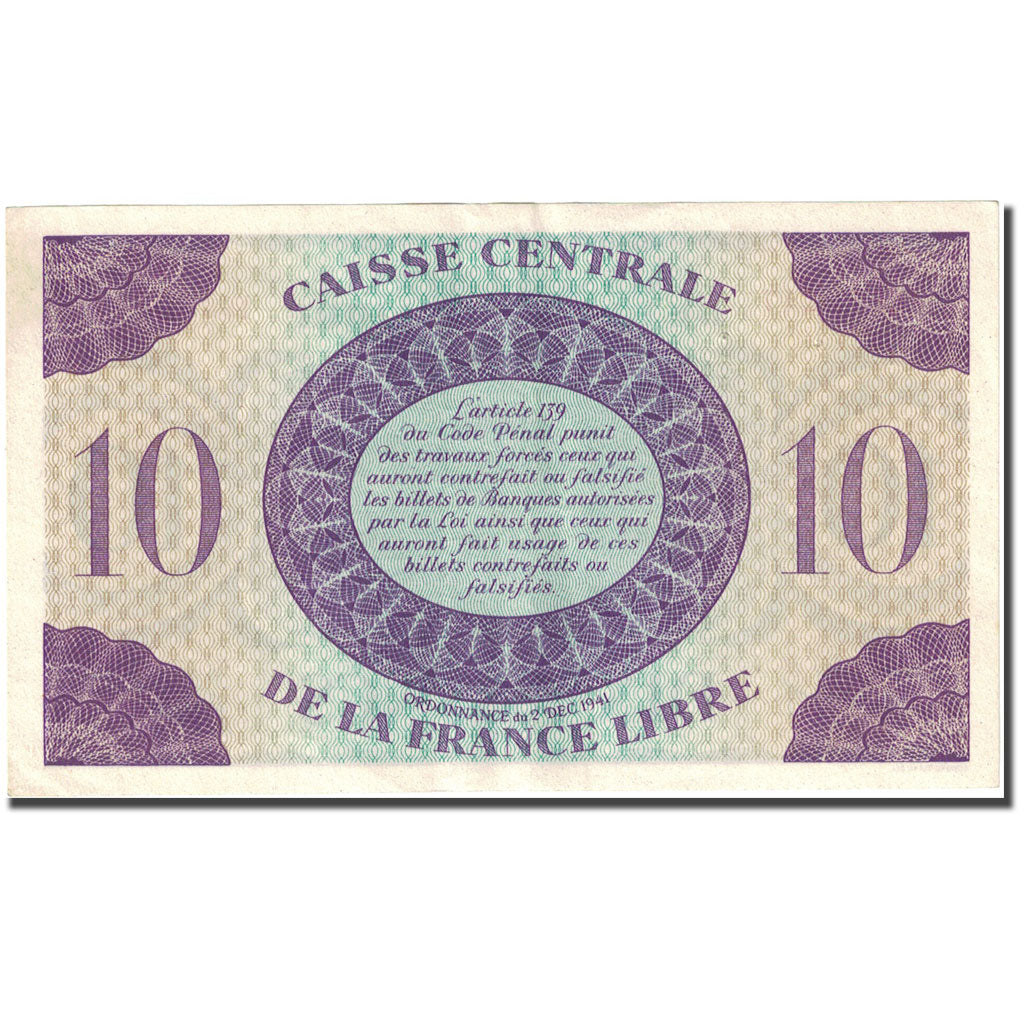 Billet, Afrique-Équatoriale française, 10 Francs, 1941, 1941-12-02, KM:11a