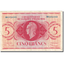 Billete, 5 Francs, 1944, África ecuatorial francesa, 1944-02-02, KM:15a, MBC