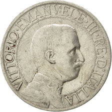 ITALY, Lira, 1912, Rome, KM #45, VF(30-35), Silver, 4.98