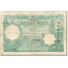 Billet, Tunisie, 50 Francs, 1921-1926, 1933-01-26, KM:9, TB