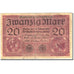 Banknote, Germany, 20 Mark, 1917-1918, 1918-02-20, KM:57, F(12-15)