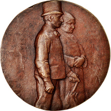 Francja, Medal, Trzecia Republika Francuska, Couple, Undated, AU(50-53), Bronze