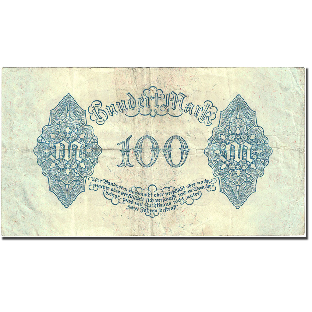 Banknote, Germany, 100 Mark, 1922, 1922-08-04, KM:75, VF(20-25)
