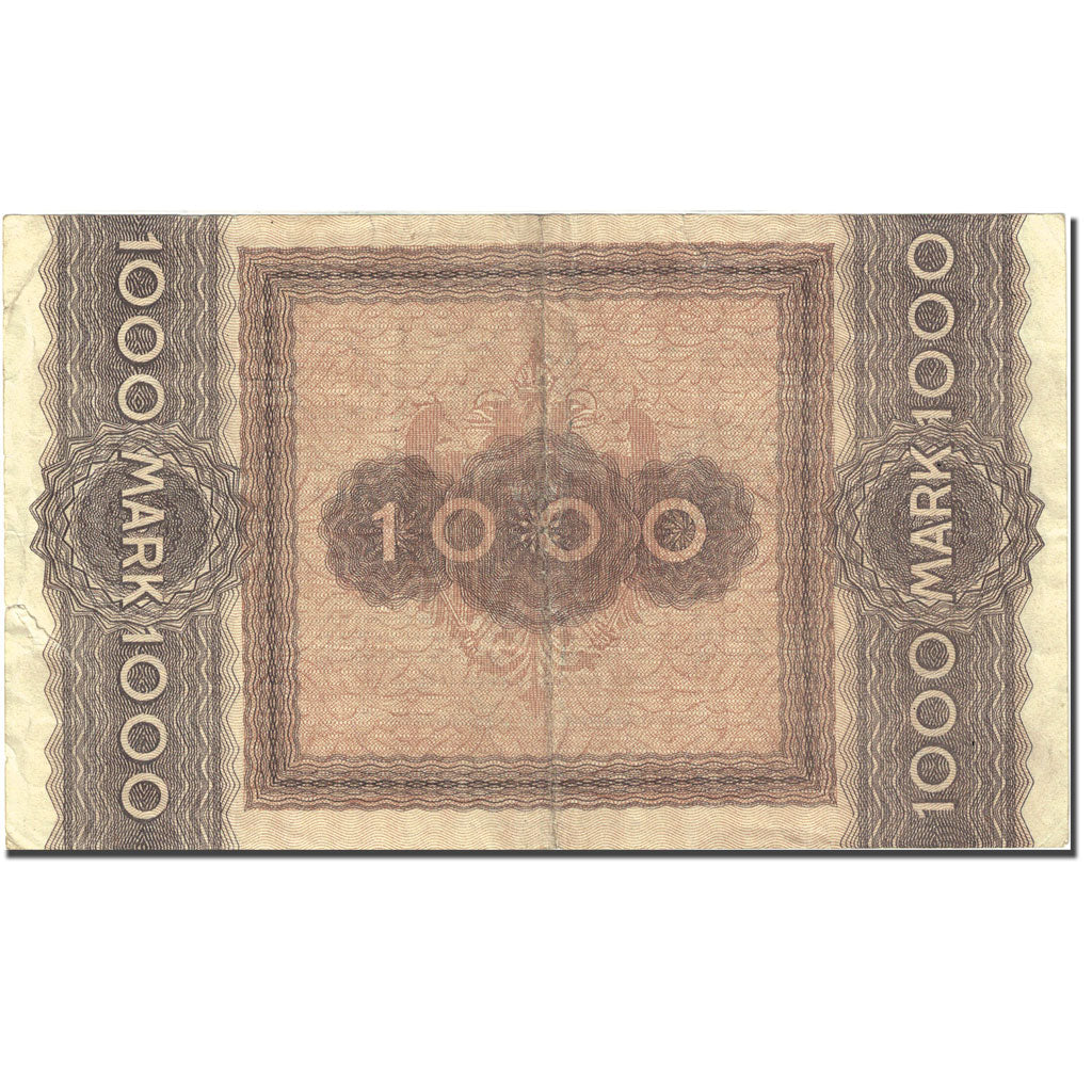 Banconote, Germania, Köln, 1000 Mark, valeur faciale 1922-09-20, BB Mehl:2380.8a