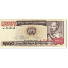 Banknote, Bolivia, 5000 Pesos Bolivianos, 1981-1984, 1984-02-10, KM:168a