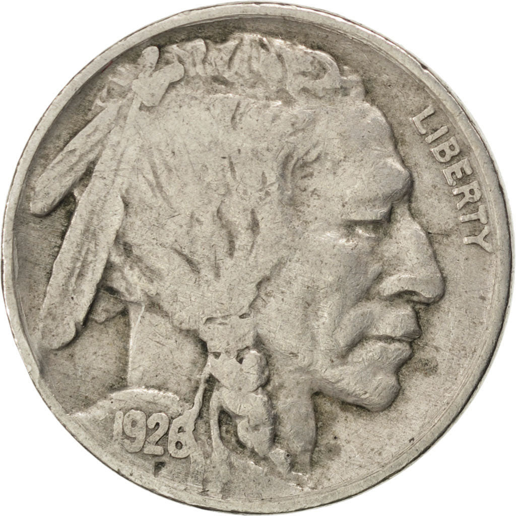 UNITED STATES, Buffalo Nickel, 5 Cents, 1926, U.S. Mint, KM #134, VF(30-35),...