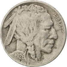 UNITED STATES, Buffalo Nickel, 5 Cents, 1926, U.S. Mint, KM #134, VF(30-35),...