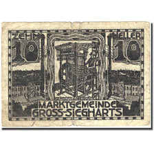 Banknote, Austria, Gross-Siegharts, 10 Heller, industrie textile, 1920
