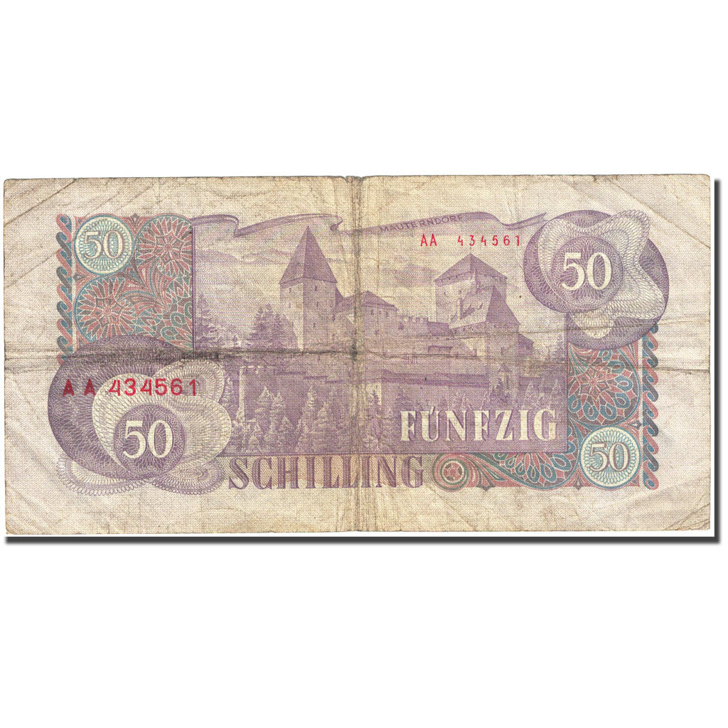 Banknote, Austria, 50 Schilling, 1956-1965, 1962-07-02, KM:137a, EF(40-45)