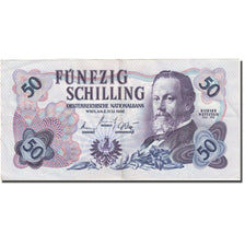 Geldschein, Österreich, 50 Schilling, 1956-1965, 1962-07-02, KM:137a, SS+