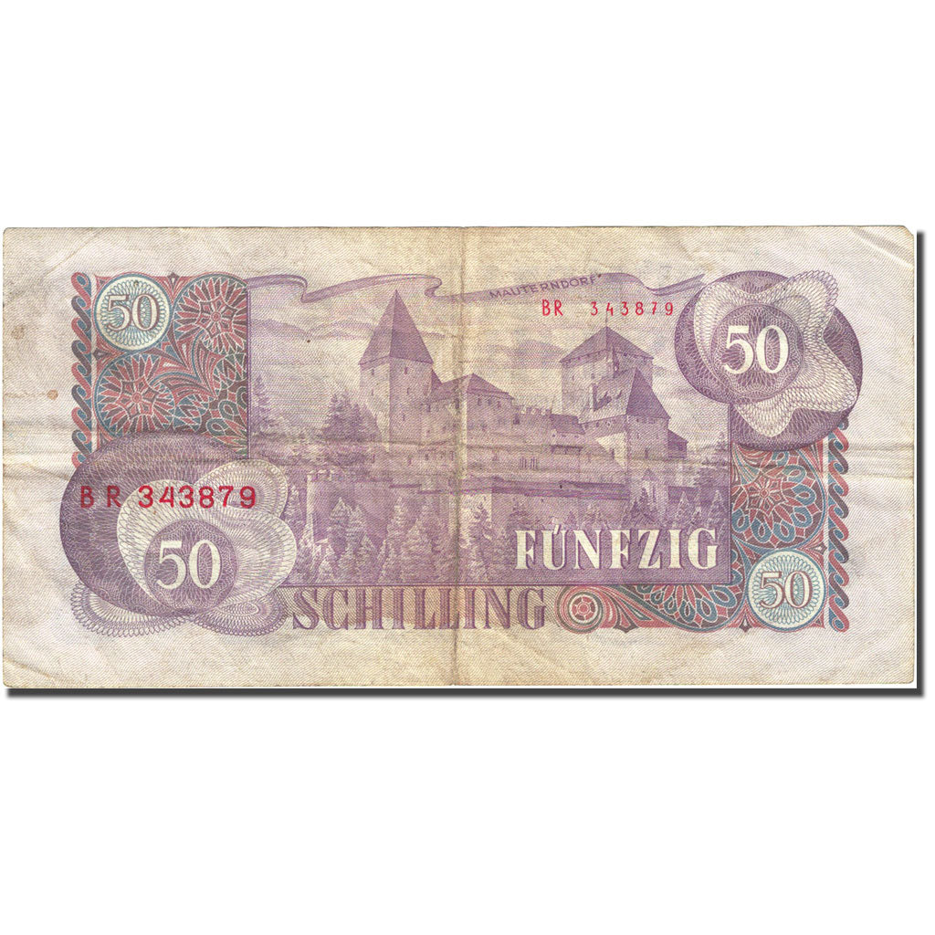 Banknote, Austria, 50 Schilling, 1956-1965, 1962-07-02, KM:137a, EF(40-45)