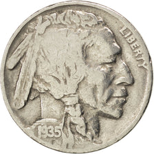 UNITED STATES, Buffalo Nickel, 5 Cents, 1935, U.S. Mint, KM #134, VF(20-25),...