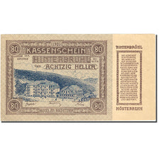 Banknote, Austria, Hinterbrühl, 80 Heller, hôtel, 1920, 1920-06-02, AU(55-58)