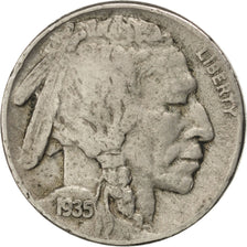 UNITED STATES, Buffalo Nickel, 5 Cents, 1935, U.S. Mint, KM #134, VF(30-35),...