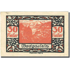 Banknote, Austria, Bad Gastein, 30 Heller, montagne, 1920, 1920-12-31, EF(40-45)