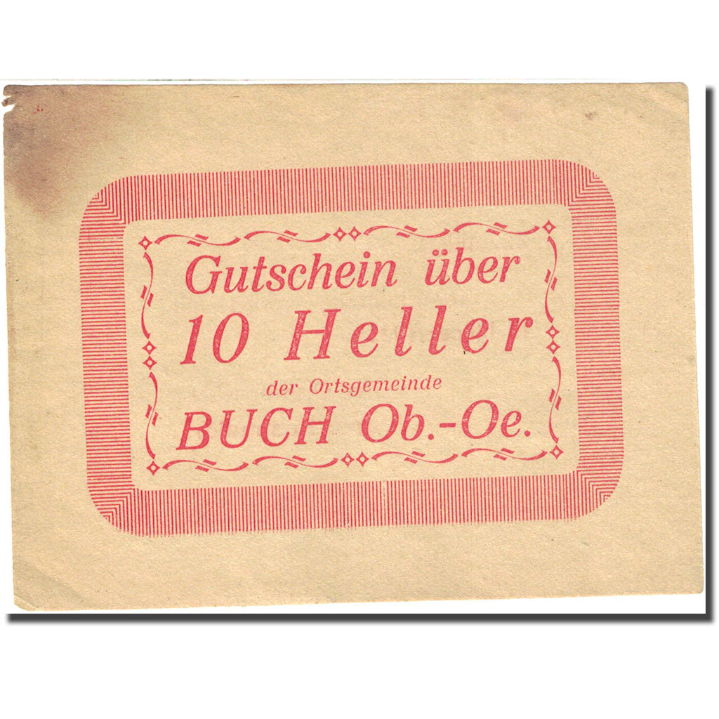 Banknote, Austria, Buch, 10 Heller, valeur faciale, 1921, 1921-01-01, VF(20-25)