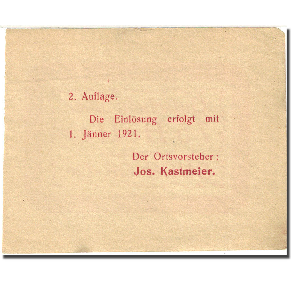 Banknote, Austria, Buch, 75 Heller, valeur faciale, 1921, 1921-01-01, EF(40-45)