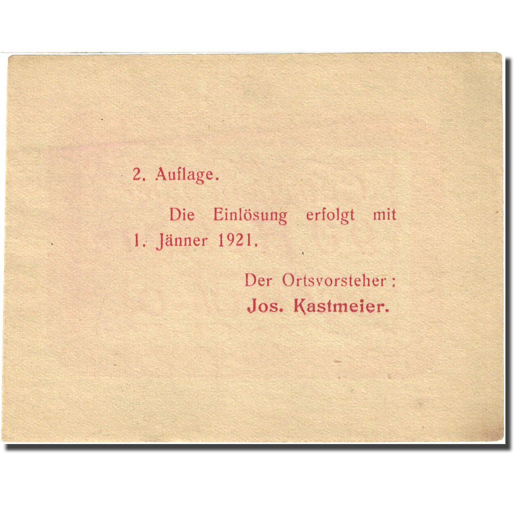 Geldschein, Österreich, Buch, 90 Heller, valeur faciale, 1921, 1921-01-01, SS