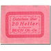 Banknote, Austria, Buch, 20 Heller, valeur faciale 1921-01-01 pink VF(20-25)