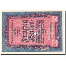 Banknote, Liechtenstein, Liechtenstein, 50 Heller, village, 1920, 1920-12-31