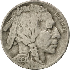 UNITED STATES, Buffalo Nickel, 5 Cents, 1936, U.S. Mint, KM #134, VF(30-35),...