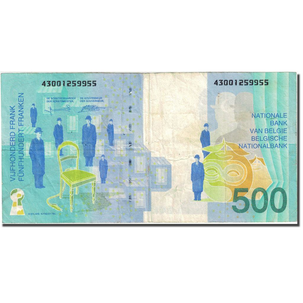 Banknote, Belgium, 500 Francs, 1998, Undated (1998), KM:149, EF(40-45)