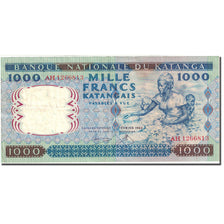 Banknote, Katanga, 1000 Francs, 1962, 1962-02-26, KM:14A, AU(50-53)
