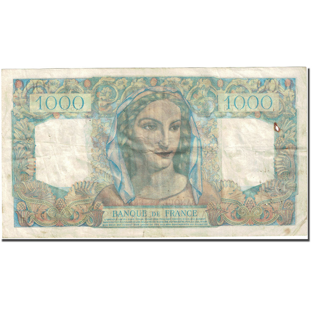 Francia, 1000 Francs Minerve et Hercule 1945-04-20 Fay 41.32 Km 130b