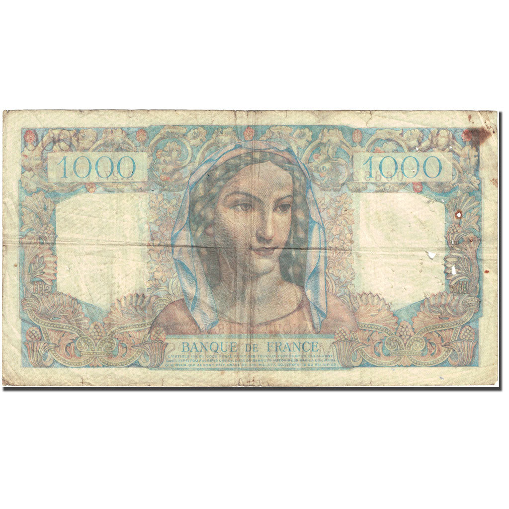 France, 1000 Francs Minerve et Hercule 1945, 1946-05-16 Fay 41.14 Km 130a