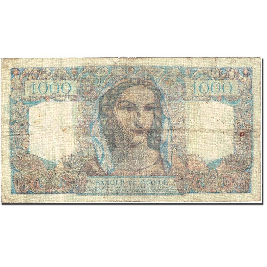 Francia, 1000 Francs Minerve et Hercule 1945, 1946-07-11 Fay 41.15 Km 130a
