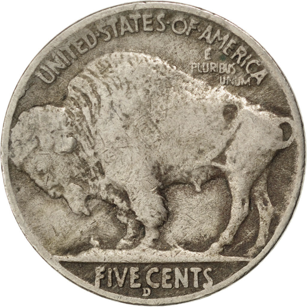 UNITED STATES, Buffalo Nickel, 5 Cents, 1936, U.S. Mint, KM #134, EF(40-45),...