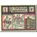 Banconote, Germania, Paderborn, 1 Mark, personnage 1921-11-10 SPL Mehl 1043.2
