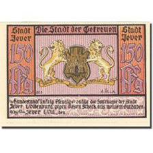 Banknote, Germany, Jever, 150 Pfennig, Blason, 1922, UNC(63), Mehl:661A.1