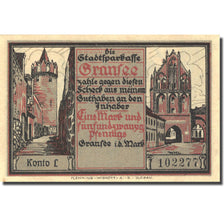 Banknote, Germany, Gransee, 1.25 Mark, château, 1921, UNC(63), Mehl:465.1b