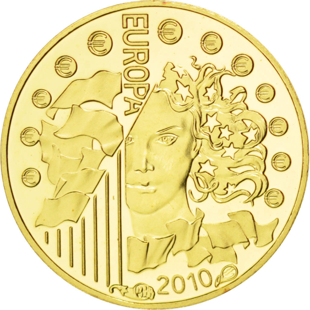Vème République, 5 Euros or Europa 2010, KM 1680