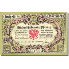 Banknote, Germany Norenberg 75 Pfennig, ecrevisse 1920-06-01 UNC(63) Mehl 979.5a