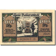 Banknote, Germany, Ballenstedt 100 Pfennig, personnage 1921 UNC(63) Mehl 60.1a