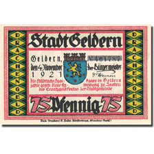 Banknote, Germany, Geldern, 75 Pfennig, personnage 5, 1921 UNC(63) Mehl 416.1